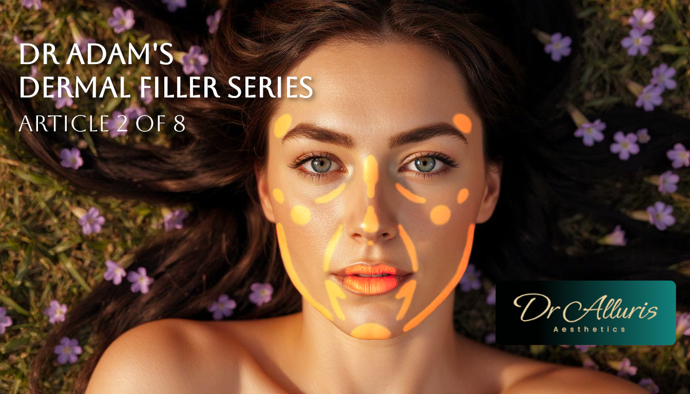 Dr Adam's Dermal Fillers Series - Model with target areas