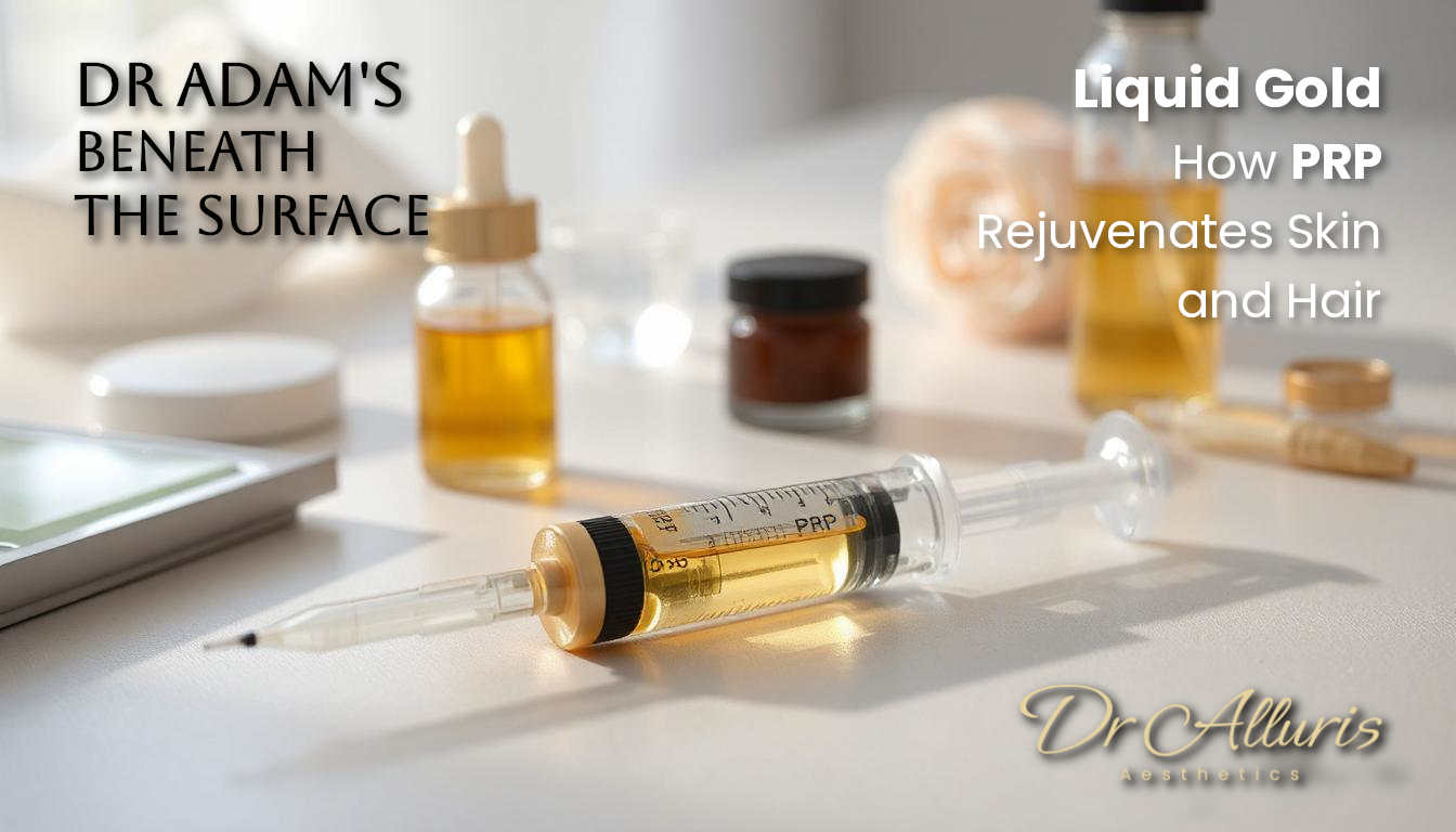 PRPs in a syringe in a calm clinical setting