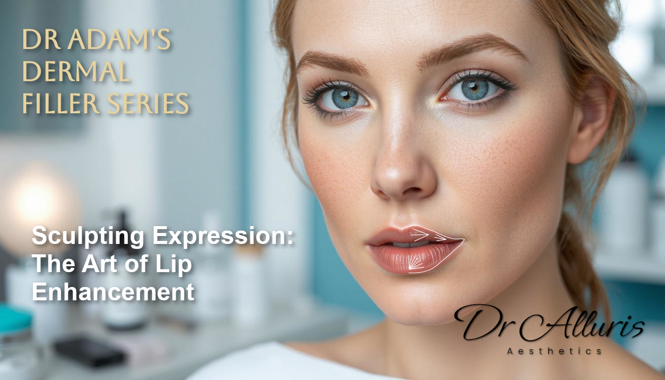 Female model showcasing the natural lips technique